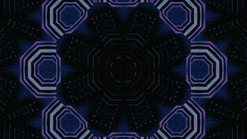 Futuristic Tech Kaleidoscope Geometric Seamless Infinite Loop VJ Loop Motion video