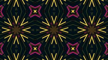Futuristic Tech Kaleidoscope Geometric Seamless Infinite Loop VJ Loop Motion video