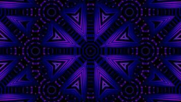 Futuristic Tech Kaleidoscope Geometric Seamless Infinite Loop VJ Loop Motion video