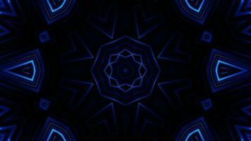 Futuristic Tech Kaleidoscope Geometric Seamless Infinite Loop VJ Loop Motion video