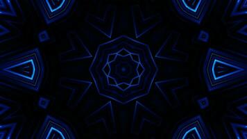 Futuristic Tech Kaleidoscope Geometric Seamless Infinite Loop VJ Loop Motion video