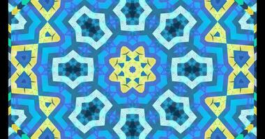 Futuristic Tech Kaleidoscope Geometric Seamless Infinite Loop VJ Loop Motion video