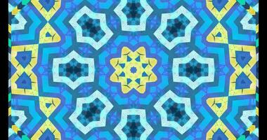 Futuristic Tech Kaleidoscope Geometric Seamless Infinite Loop VJ Loop Motion video