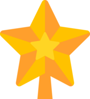 Christmas star PNG with transparent background