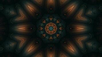 Futuristic Tech Kaleidoscope Geometric Seamless Infinite Loop VJ Loop Motion video