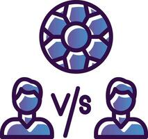 Player Versus Player Vector Icon Design