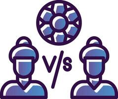 Player Versus Player Vector Icon Design