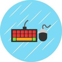 Keyboard And Mouse Vector Icon Design