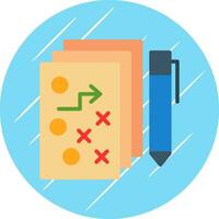 Strategic Plan Vector Icon Design