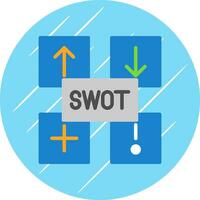 SWOT Analysis Vector Icon Design
