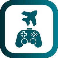 Game plane Vector Icon Design