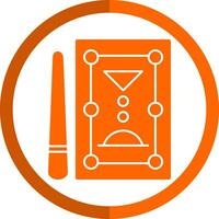 Pool Table Vector Icon Design