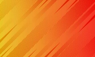 Minimal abstract orange gradient fluid background design with Halftone dots colorful. vector