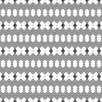 Seamless oriental tribal pattern in black and white colors. Ethnic stripe style template for fabric print and decoration. Design textile, clothes, fashion, wrapping paper, ornament. vector
