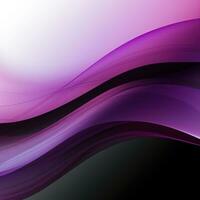 Purple abstract background with the effect of waves, lines, fog. Gradient, design, place for text. Generative AI photo
