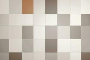 Abstract geometric gray brown background, blocks, cubes, square. Generative AI photo