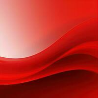 Abstract red background, wavy lines, gradient. Banner design, place for text, surface. Generative AI photo