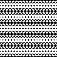 Seamless stripe pattern. Ethnic motif with geometric abstract. Vector illustration in oriental tribal style. Black and white. Design fabric, textile, embroidery, print, weaving, interior, background.