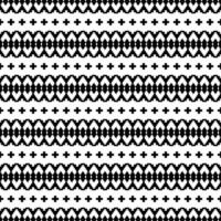 Seamless stripe pattern. Ethnic motif with geometric abstract. Vector illustration in oriental tribal style. Black and white. Design fabric, textile, embroidery, print, weaving, interior, background.