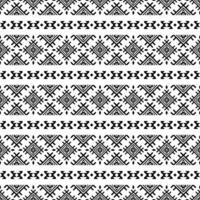 Seamless stripe pattern with unique contemporary ethnic texture. Aztec and Navajo tribal style. Black and white colors. Design fabric, textile, embroidery, print, weaving, interior, background. vector