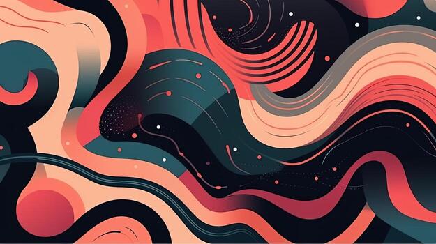 Minimalist design poster abstract geometric pattern background photo