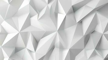 Abstract white and grey background. polygonal art pattern style Geometry texture futuristic photo