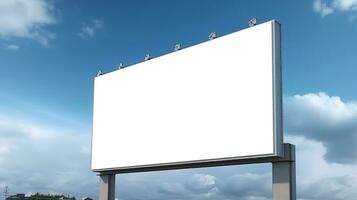 Advertising mock up blank billboard with copy space for your text content public information board billboard blank for outdoor advertising poster photo