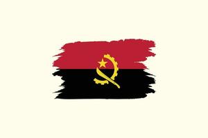 Vector flag of Angola with national symbols