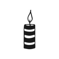 Candle. Hand drawn vector illustration.