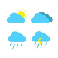 Set of Weather and Climate icon vector