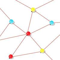 Background. Abstract concept of network, social media, internet, teamwork, communication vector