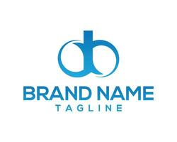 DB Abstract Letters Logo Monogram Design Vector Concept.