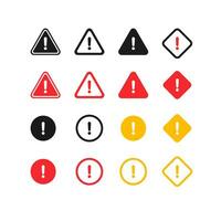 Caution signs. Symbols danger and warning signs vector