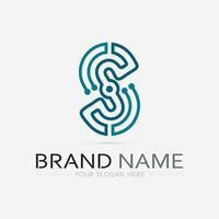 Business corporate S letter logo vector