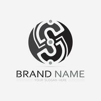 Business corporate S letter logo vector