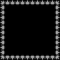 Frame Work Create from Cannabis also known as Marijuana Leaf Silhouette, can use for Decoration, Ornate, Background, Frame, Space for Text of Image, or Graphic Design. Vector Illustration