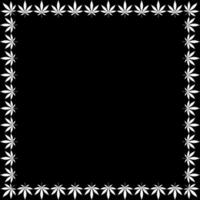 Frame Work Create from Cannabis also known as Marijuana Leaf Silhouette, can use for Decoration, Ornate, Background, Frame, Space for Text of Image, or Graphic Design. Vector Illustration