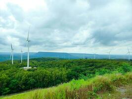 wind turbine hill photo