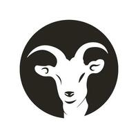 Goat head logo vector