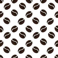 seamless pattern of coffee beans2 vector