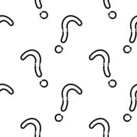 question mark seamless pattern in dotted line style2 vector