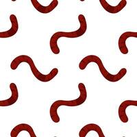 seamless pattern illustration of a worm vector