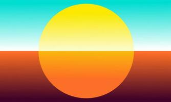 sunrise and sunset background2 vector