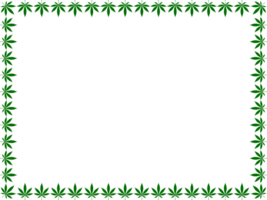 Frame Work Create from Cannabis also known as Marijuana Leaf Silhouette, can use for Decoration, Ornate, Background, Frame, Space for Text of Image, or Graphic Design. Format PNG