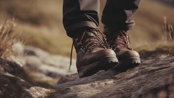 shoe runner in forest. photo