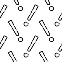 exclamation mark seamless pattern in dotted line style2 vector