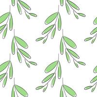 leaf seamless pattern with natural theme3 vector