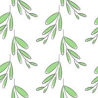 leaf seamless pattern with natural theme3 vector