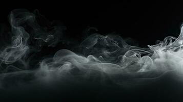 a puff of smoke on a black background photo