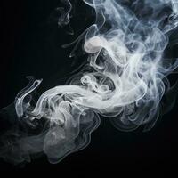 a puff of smoke on a black background photo